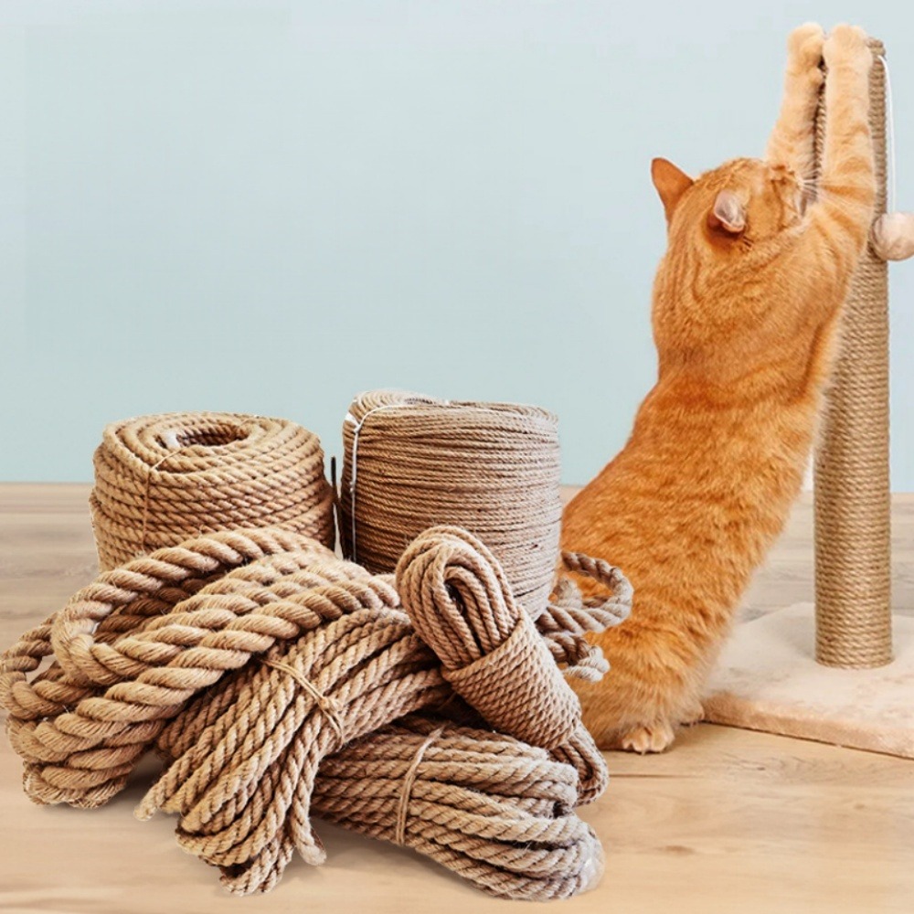 Arbre à chat corde en coton -corde de chanvre artisanale diy-8 mm 20 m