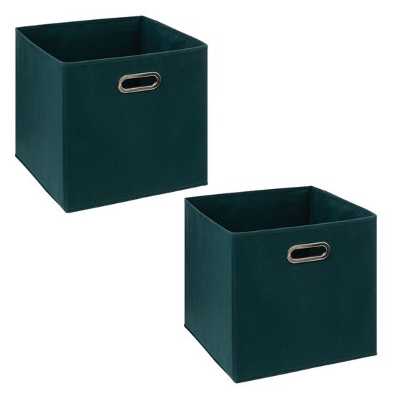 Lot de 2 boites de rangement en tissu mix'n modul