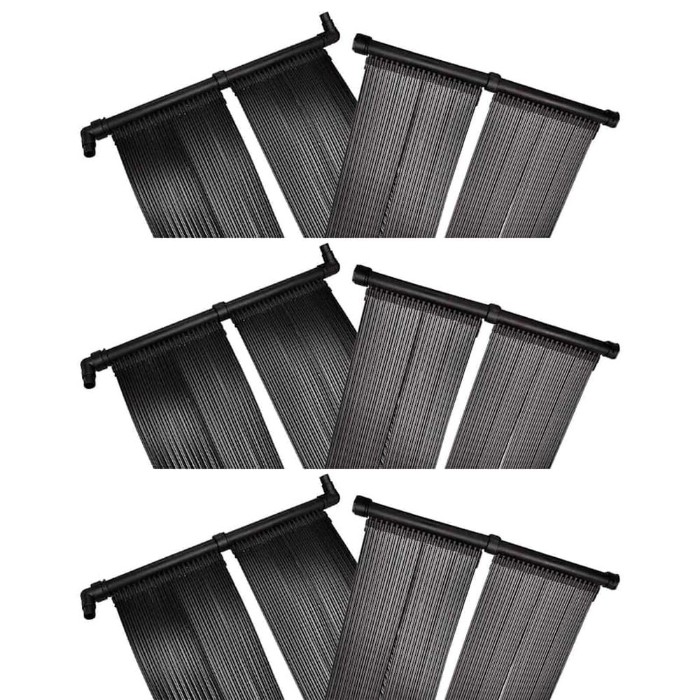 Panneaux solaires de chauffage de piscine 6 pcs 80x620 cm