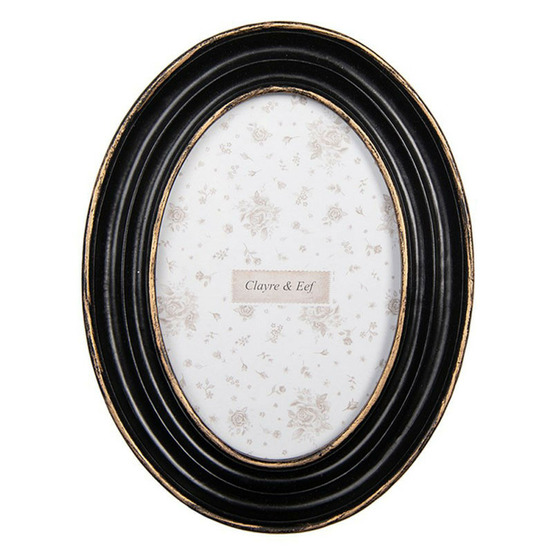 Cadre photo vitnage ovale résine 20x15x2cm