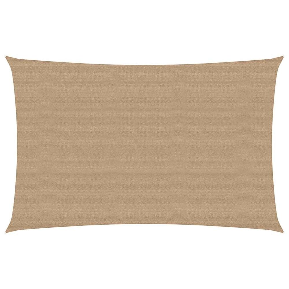 Voile d'ombrage 160 g/m² taupe 3x5 m pehd