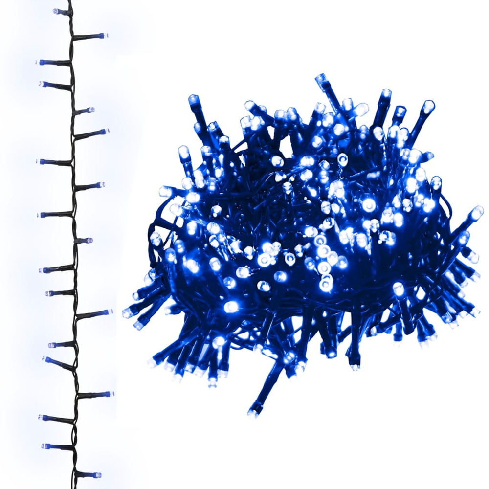 Guirlande à led compacte avec 3000 led bleues 65 m pvc