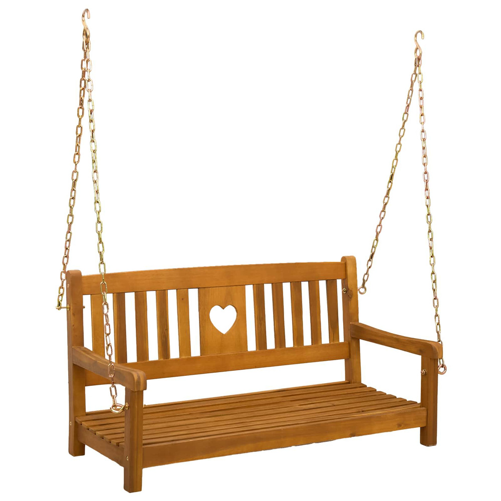 Banc balançoire de jardin naturel 110 x 56 x 58 cm