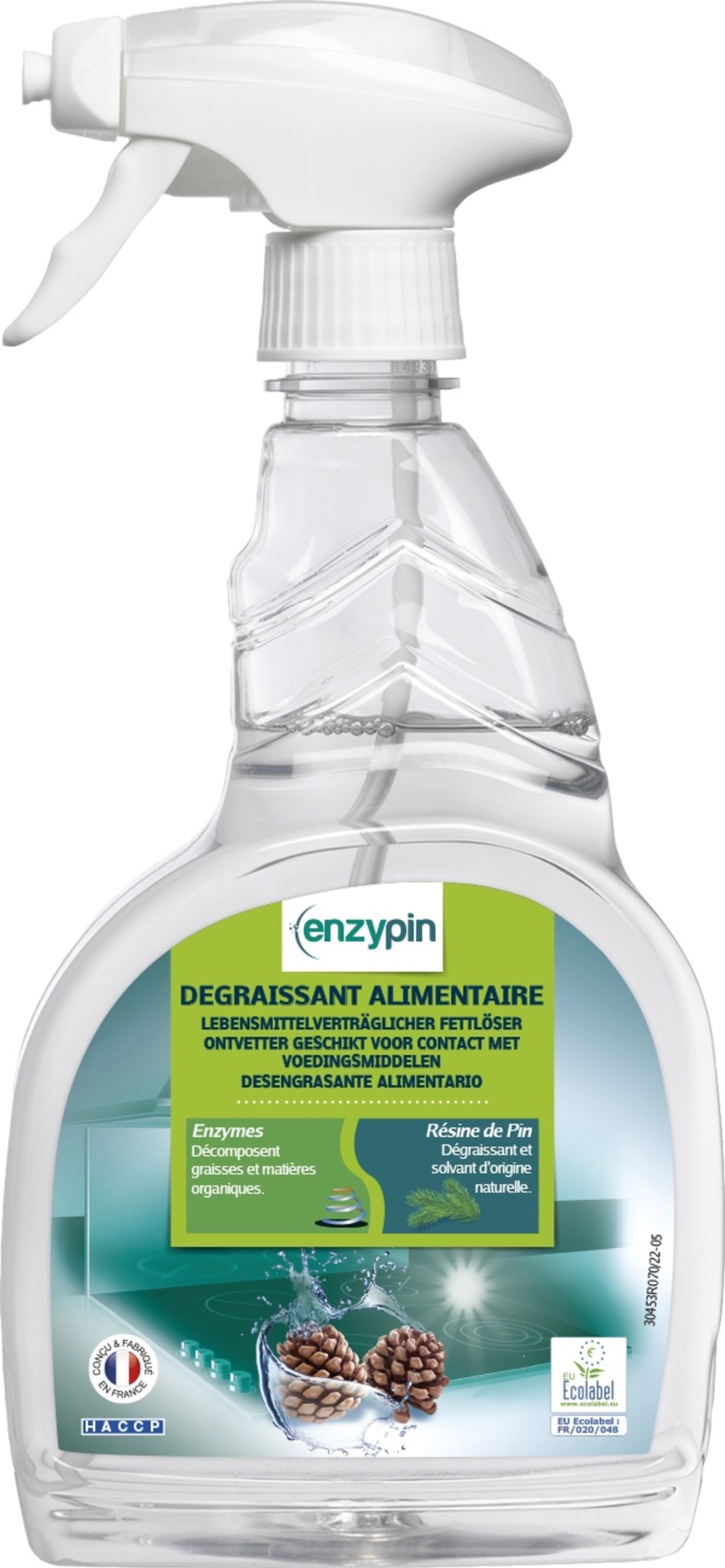 Dégraissant alimentaire multi-usage flacon 750ml - action pin