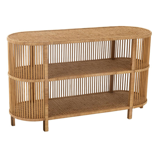 Console ovale en bambou