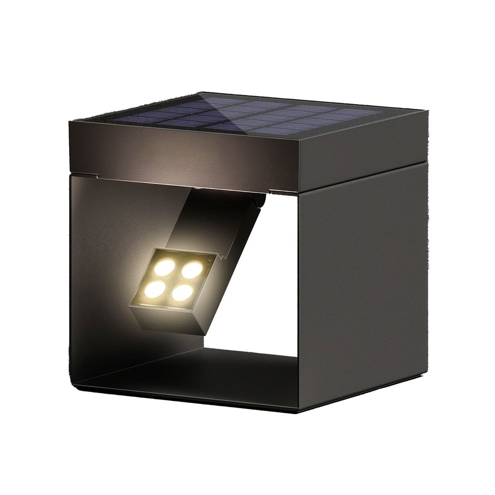 Borne solaire aluminium alea orientable h15cm