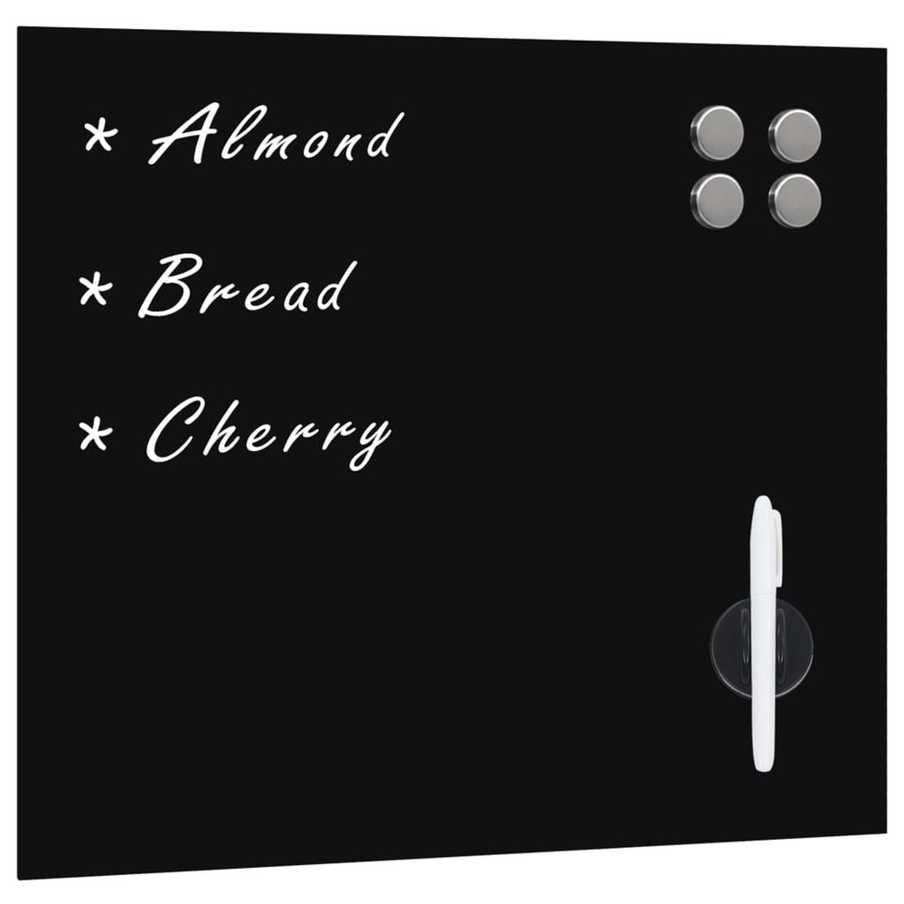 Tableau noir magnétique mural verre 60x60 cm