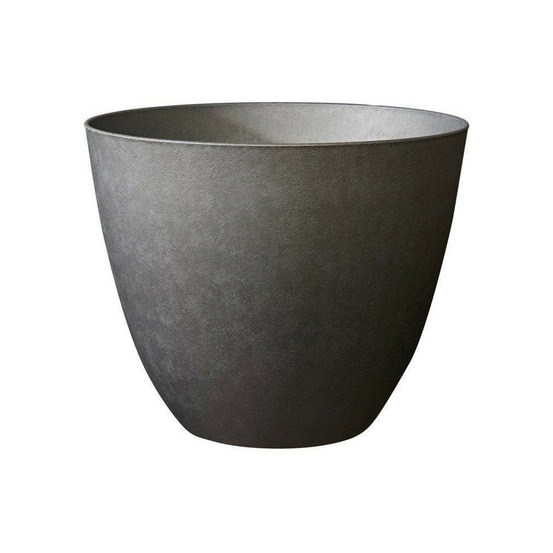 Pot de fleurs rond ø 50 cm - eda - element - 47,8 l - intérieur / extérieur - ø 48,8 x h. 38,4 cm - gris anthracite