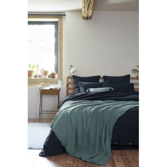 Plaid quadruple gaze de coton gaia