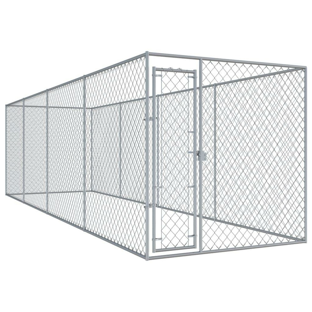 Chenil extérieur cage enclos parc animaux chien d'extérieur pour chiens 760 x 192 x 185 cm