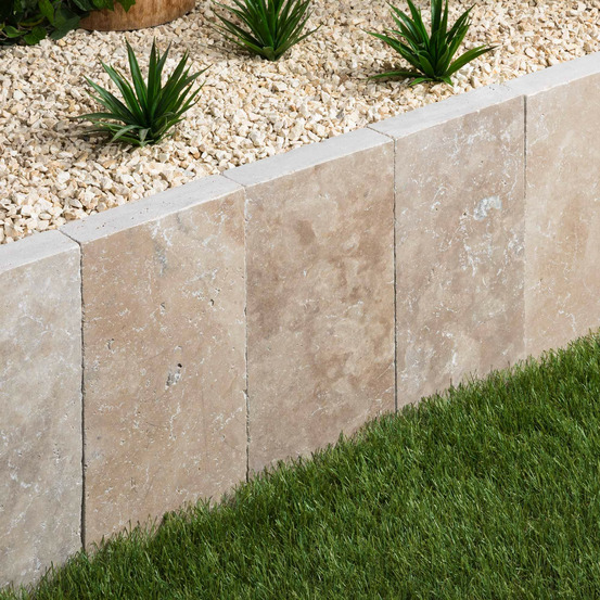 Palis travertin beige nuancé 50x20x5 cm (à l'unité) - ro'ma nature