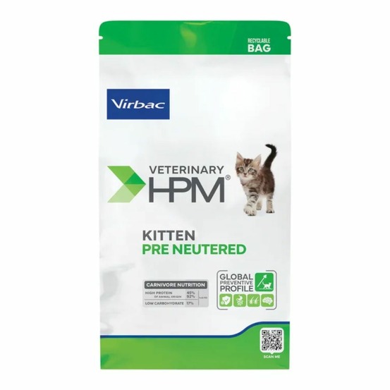 Croquettes chat veterinary hpm cat kitten pre neutered - virbac 3 kg