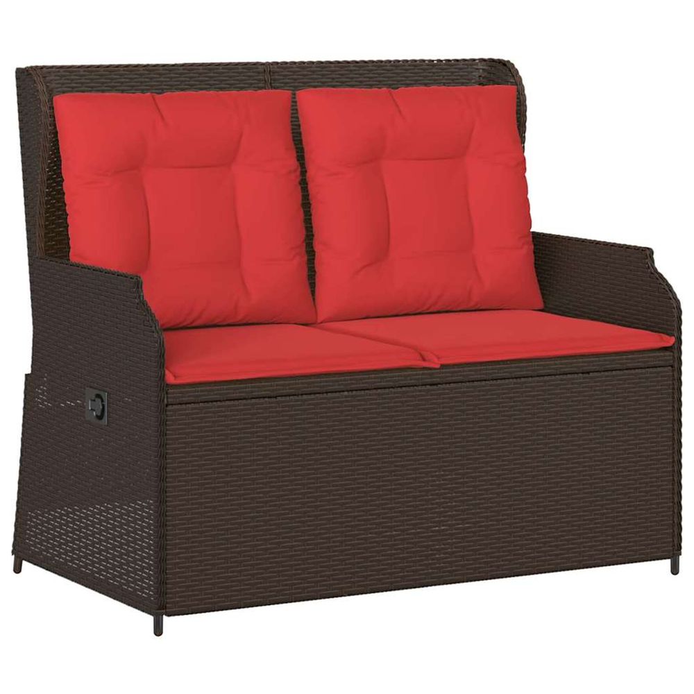 Banc de jardin marron polyrotin