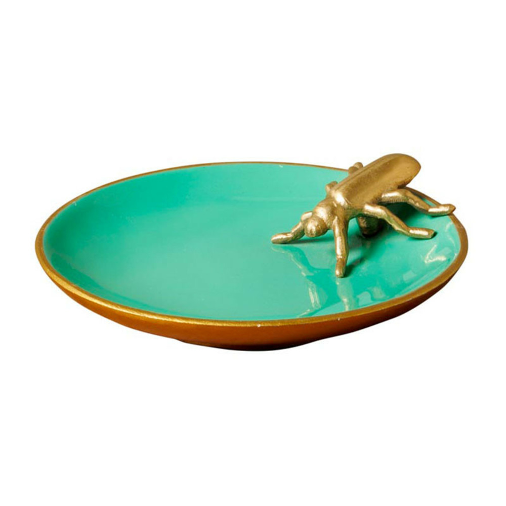 Vide poche émail bug laiton 13x4cm