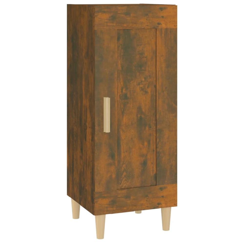Buffet bahut commode armoire meuble de rangement organisateur cuisine salle de séjour salon 34,5 x 34 x 90 cm bois d'ingénier
