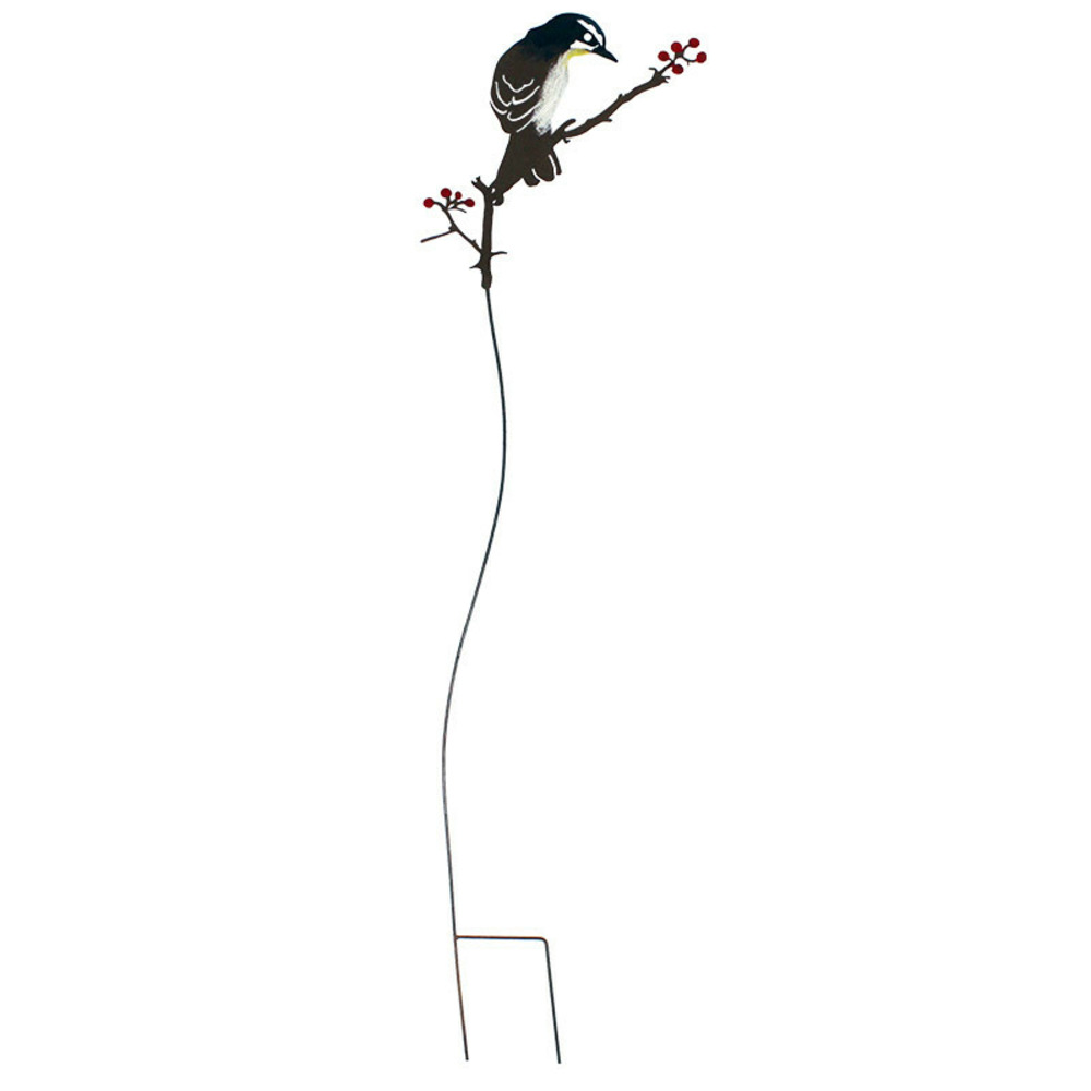 Tuteur jardin oiseau fer 20x93cm
