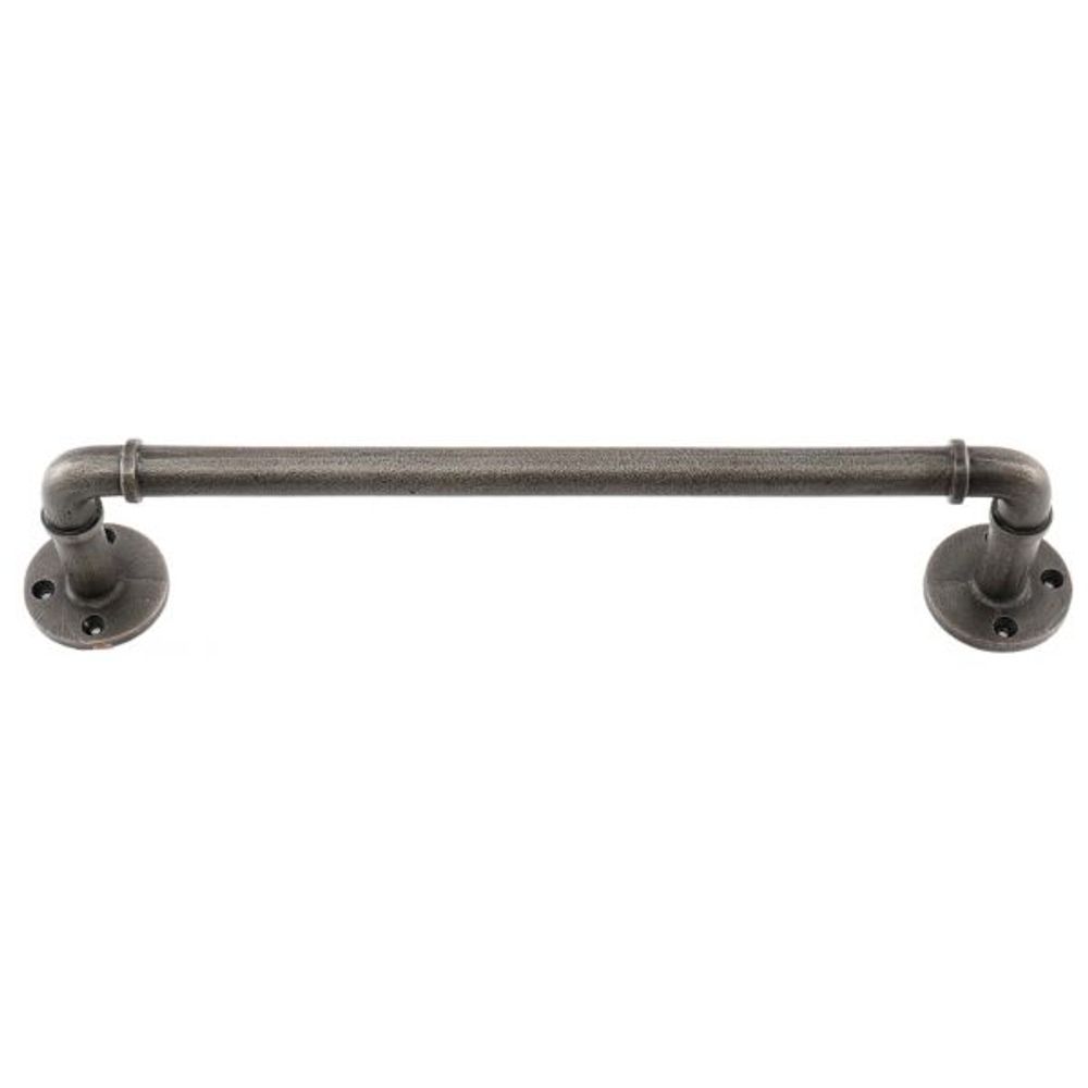 Porte-serviette en fer antique 30 cm argent