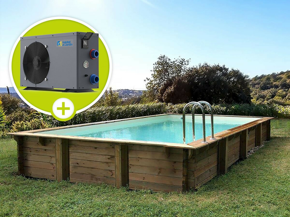 Piscine bois en kit rectangle 