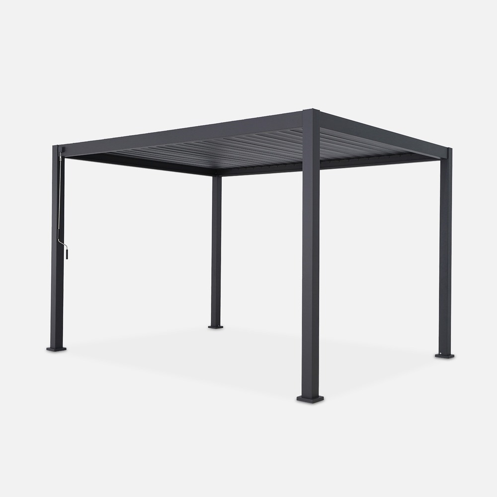 Pergola bioclimatique aluminium lames orientables 4x3m triomphe