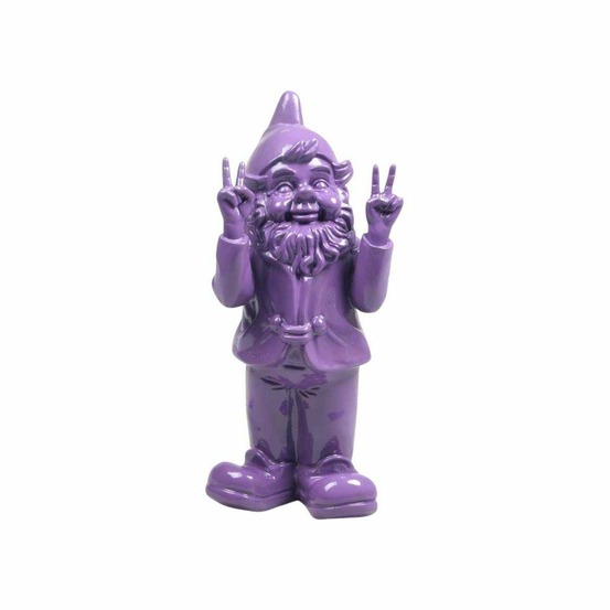 Nain de jardin en résine 13 x 11 x 31 cm peace