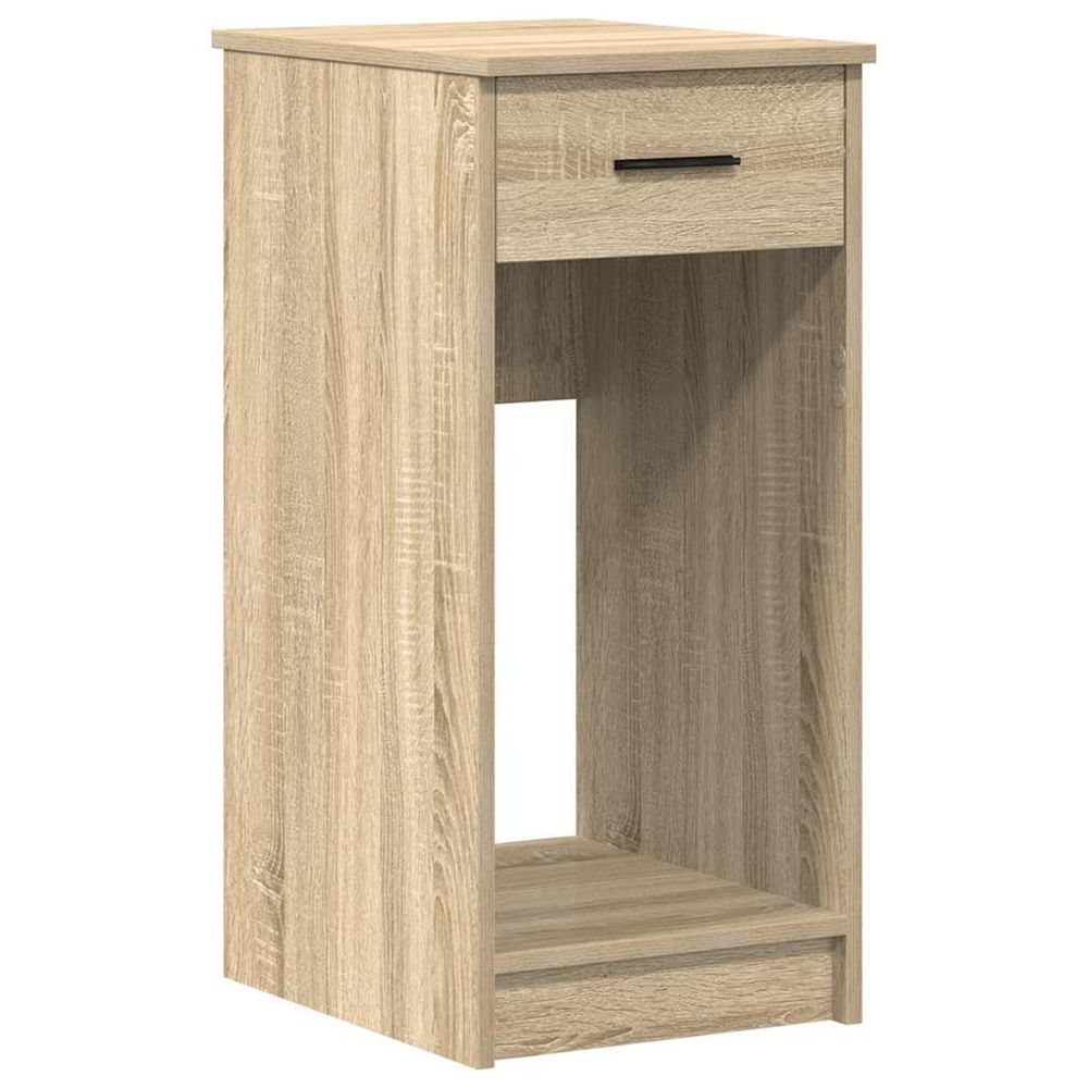 Support de tour d'ordinateur et tiroir chêne sonoma 35x45x77 cm