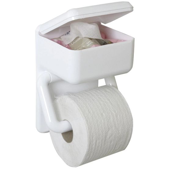 Duo toilet paper holder, with wet wipe box