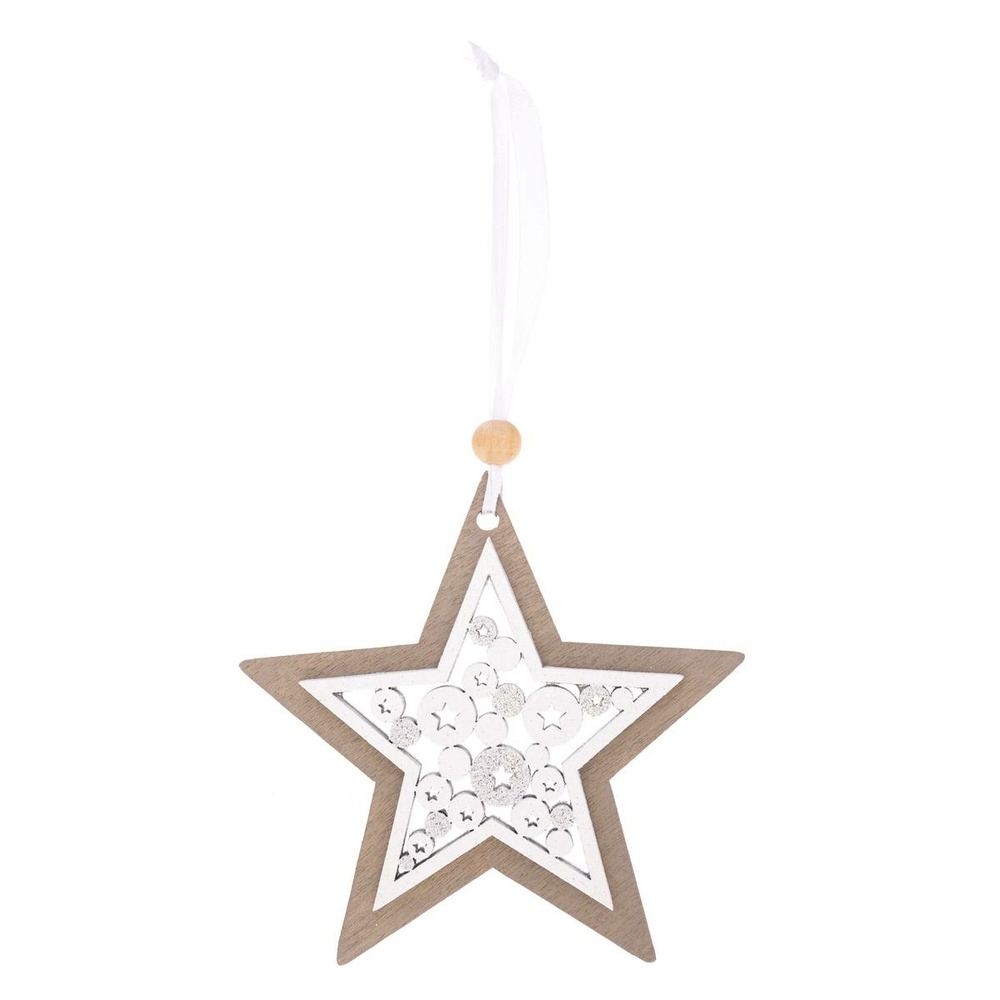 Sujet de noël ajouré paillettes