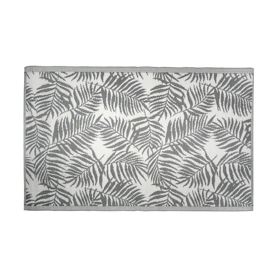 Tapis d'extérieur en polypropylène 120 x 180 cm exotique - gris