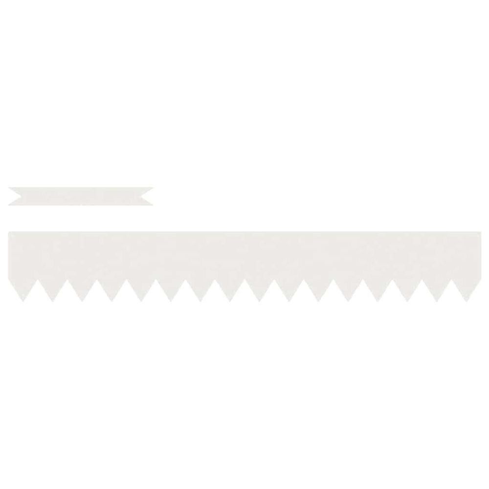 Bordure de pelouse 30 pc 100 x 0,05 x 15 cm blanc