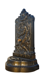 Fontaine neptune vieux bronze avec bec verseur bronze h.160