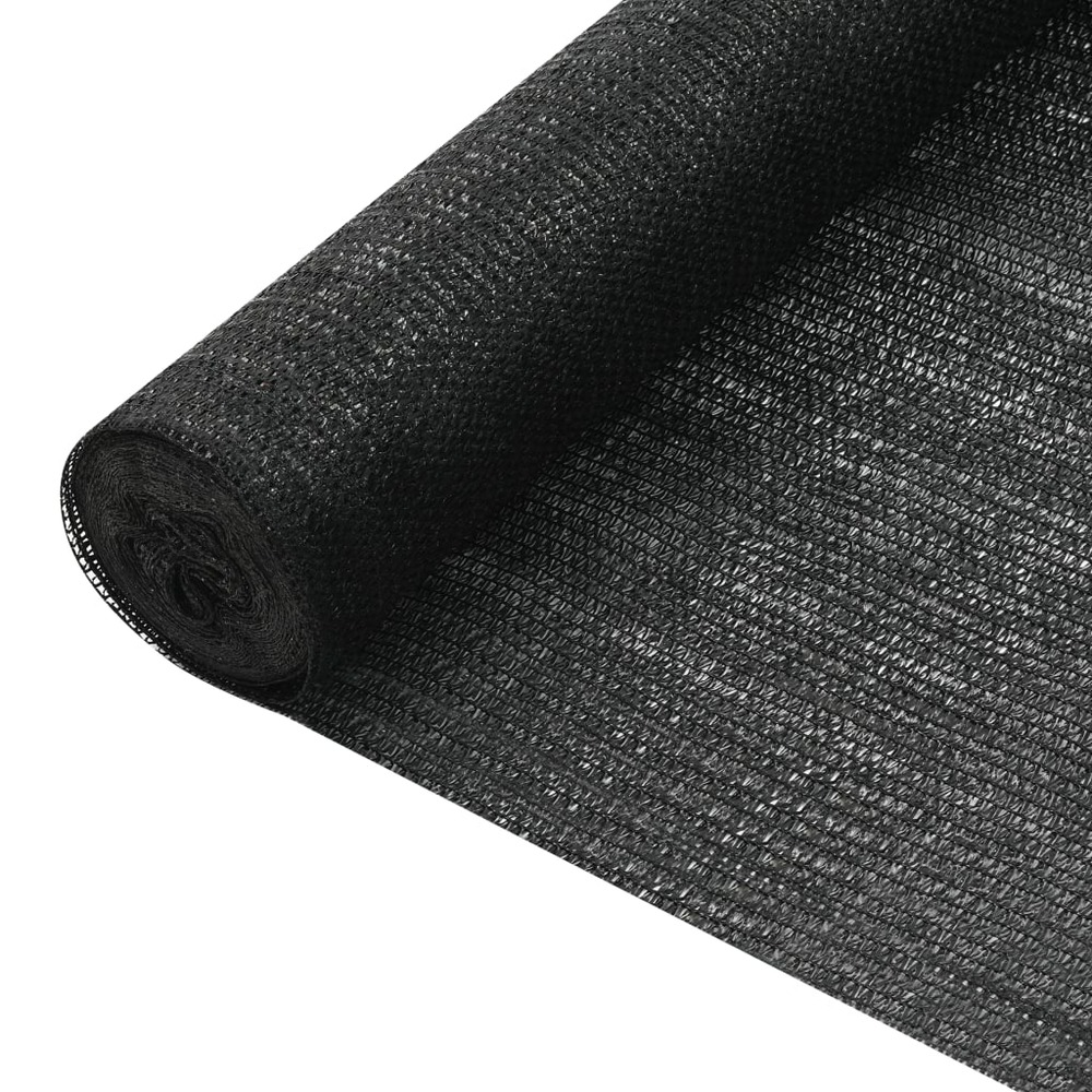 Filet brise-vue noir 1x10 m pehd 75 g/m²