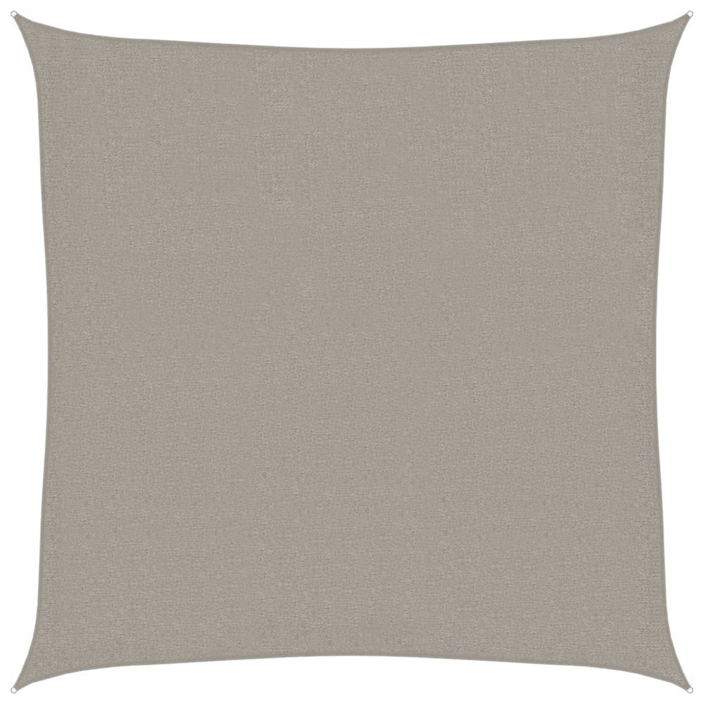 Voile d'ombrage 160 g/m² carré gris clair 2x2 m pehd