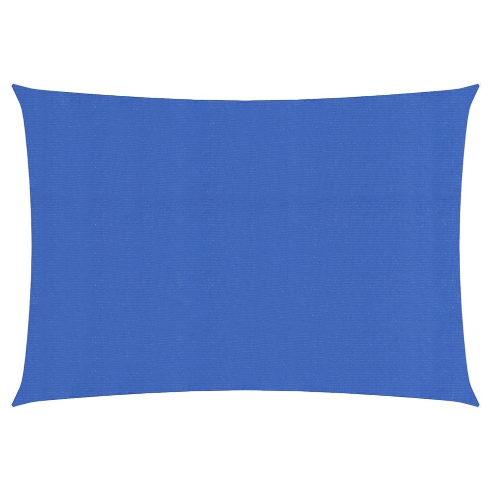 Voile toile d'ombrage parasol 160 g/m² 2 x 4 m pehd bleu