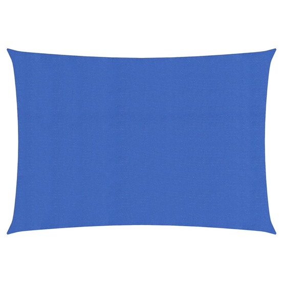 Voile toile d'ombrage parasol 160 g/m² 2 x 4 m pehd bleu