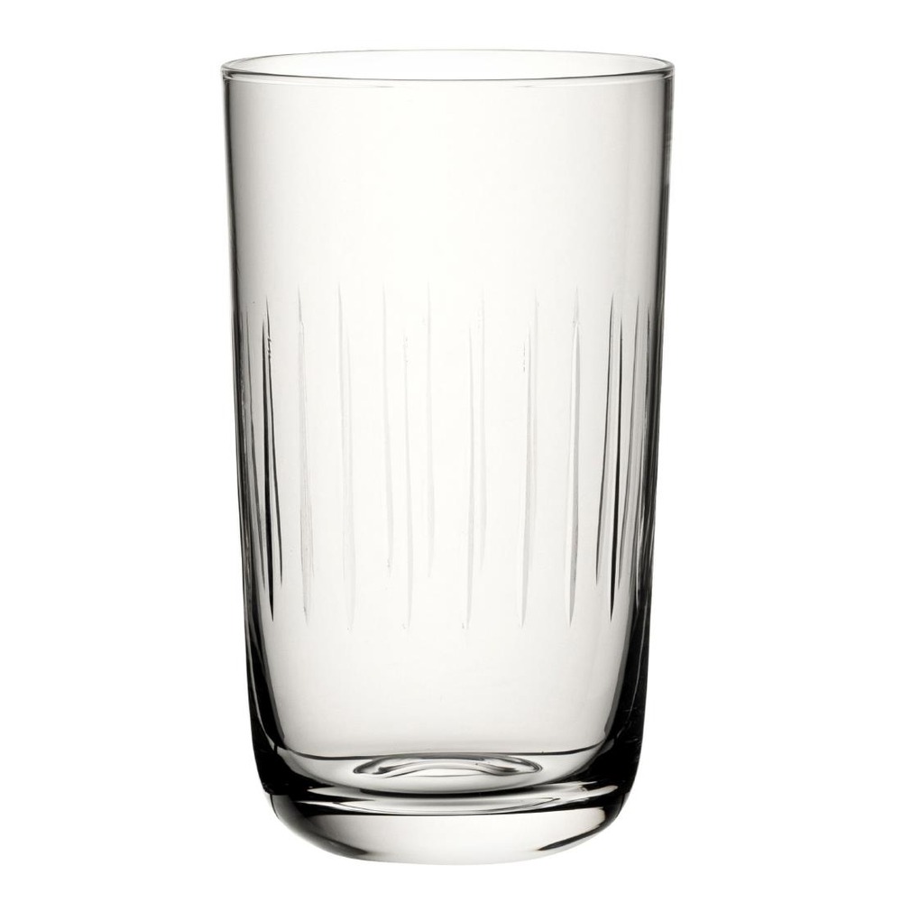 Verres hauts rainurés nid d'abeille raffles 420ml - lot de 6 - utopia