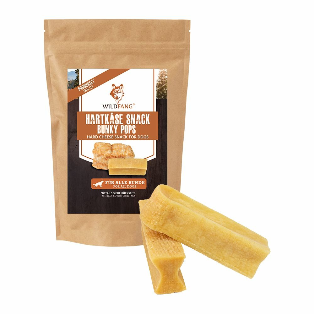 Wildfang bunky pops - fromage à mâcher bio pour chiens lot découverte dur sans céréales