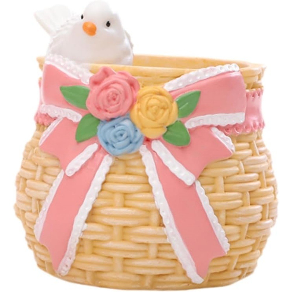 Pot de fleurs en résine boucle design