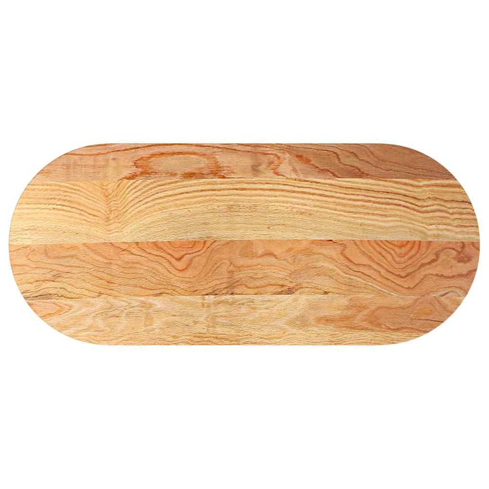 Dessus de table 140x60x4 cm bois de chêne massif ovale
