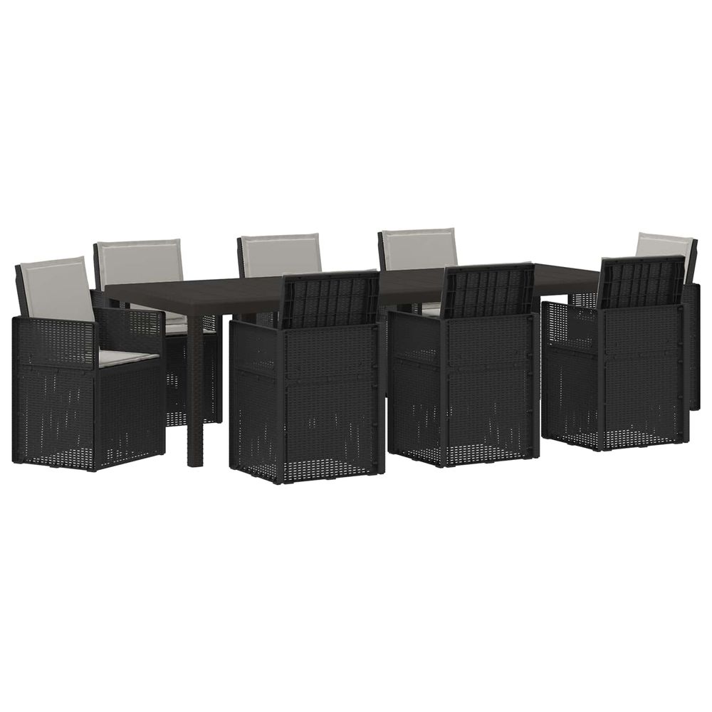 Ensemble de salle à manger pour jardin 9 pc pp