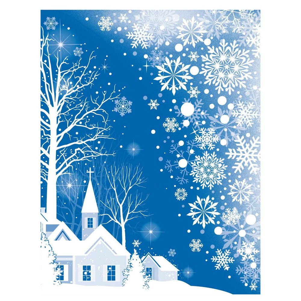 Décovitre blanc paillettes 29x41cm