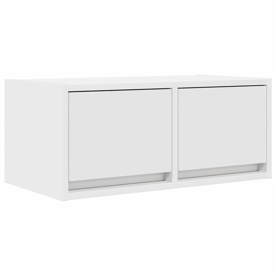 Meuble tv blanc 60x31x25,5 cm bois d'ingénierie