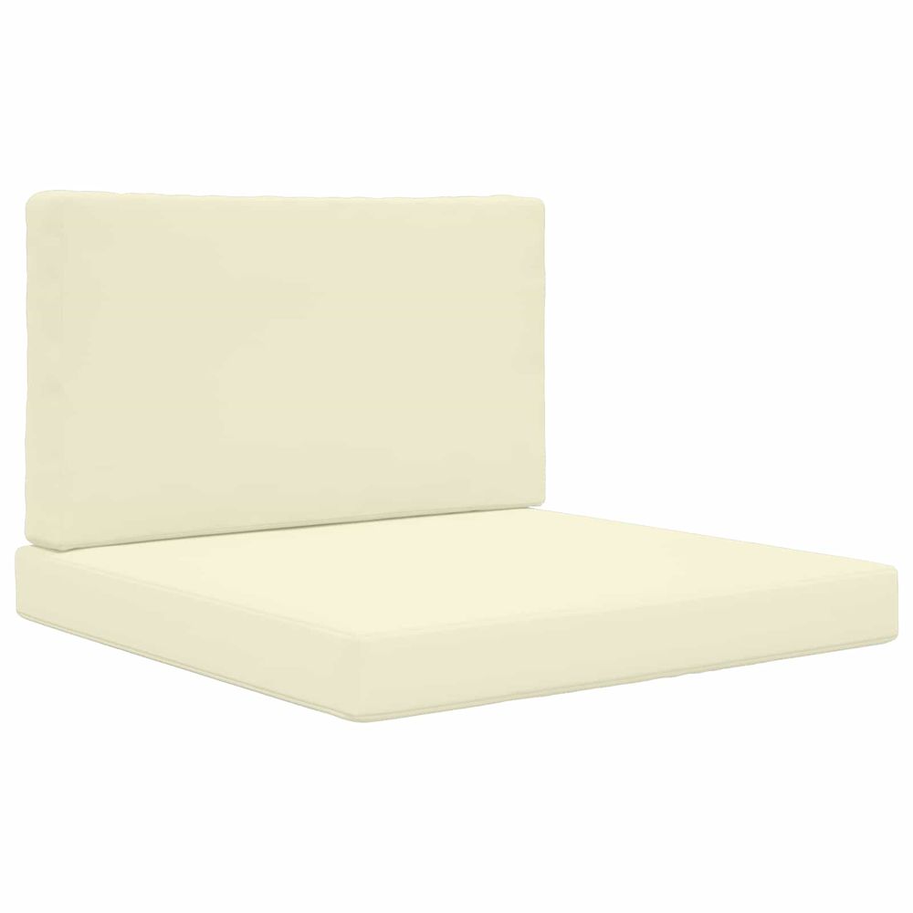 Coussin de canapé d'extérieur polyester crème 80 x 80 cm