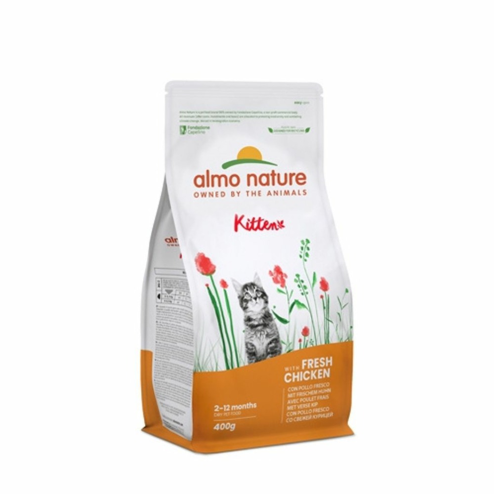 Almo nature - croquettes au poulet frais pour chaton 0.4kg