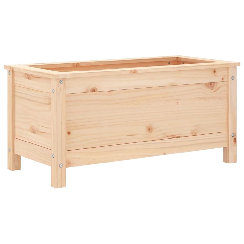 Jardinière d'extérieur 82,5x40x39 cm bois de pin massif