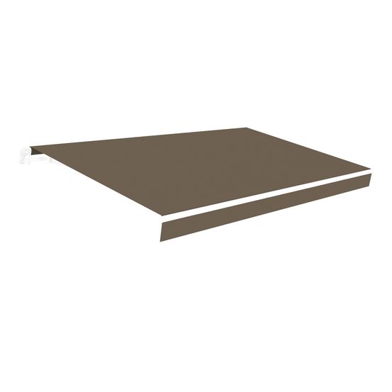 Wasabi - toile pour store 4x2,5 taupe polyester 280 gr/m2 – 383x250cm