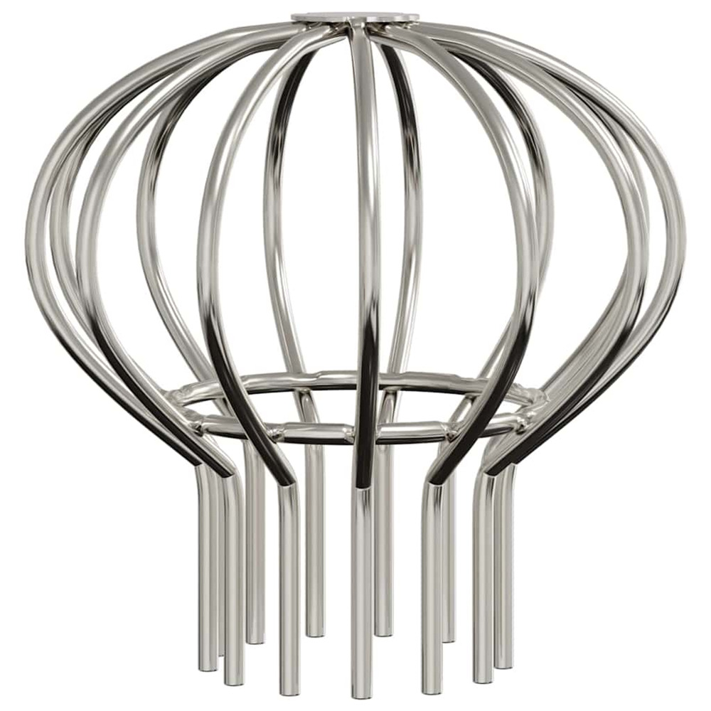 Garde-feuilles de gouttière 2 pcs argent 75 mm acier inoxydable
