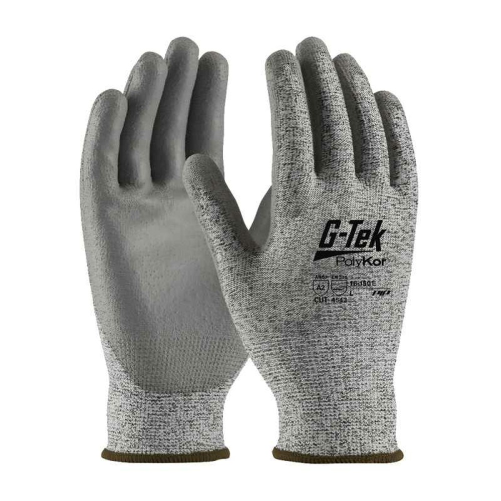 Gants anti coupure d g tek® polykor™ enduit polyuréthane gris t6 pip 16 560e 6