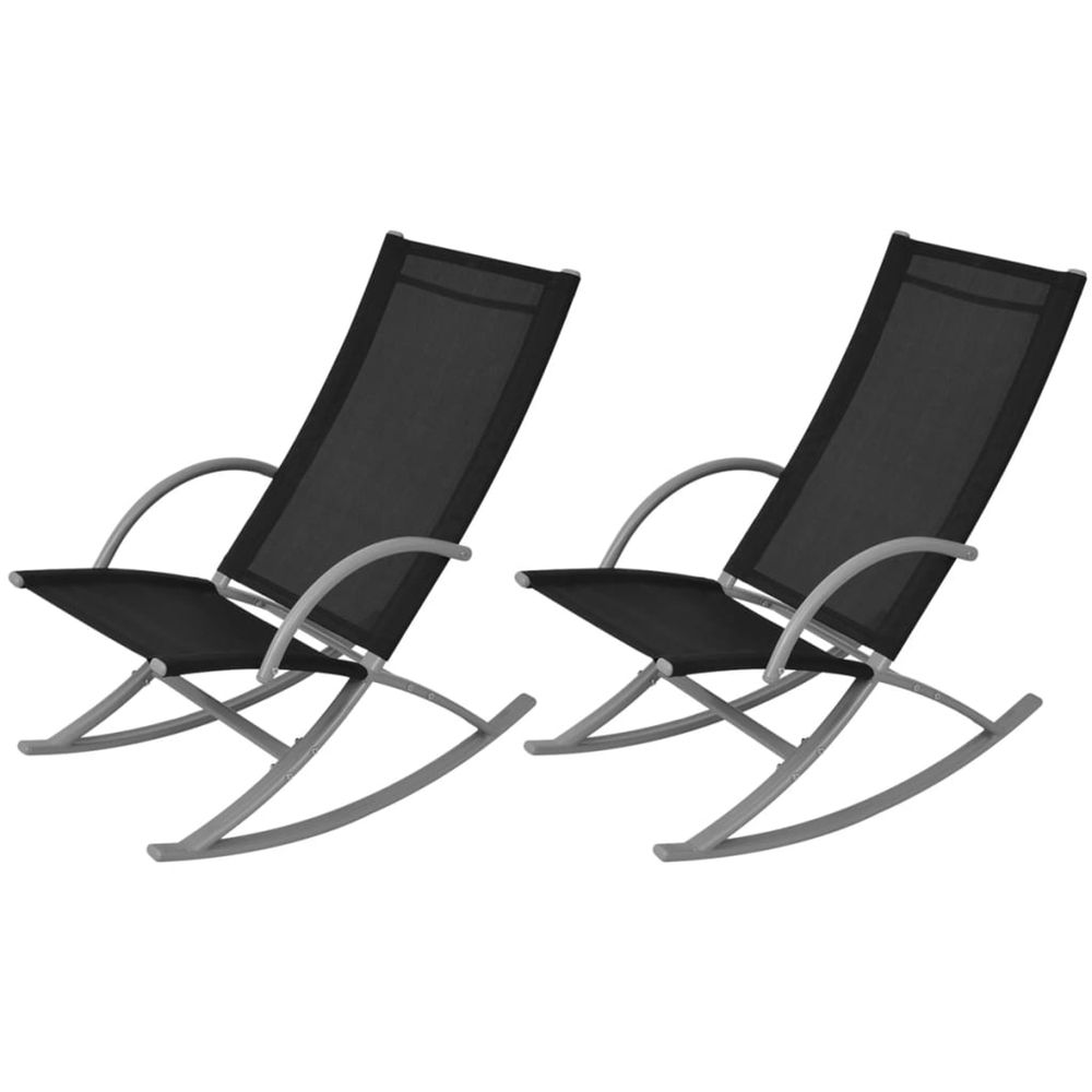 CHAISES A BASCULE DE JARDIN 2-(869299)
