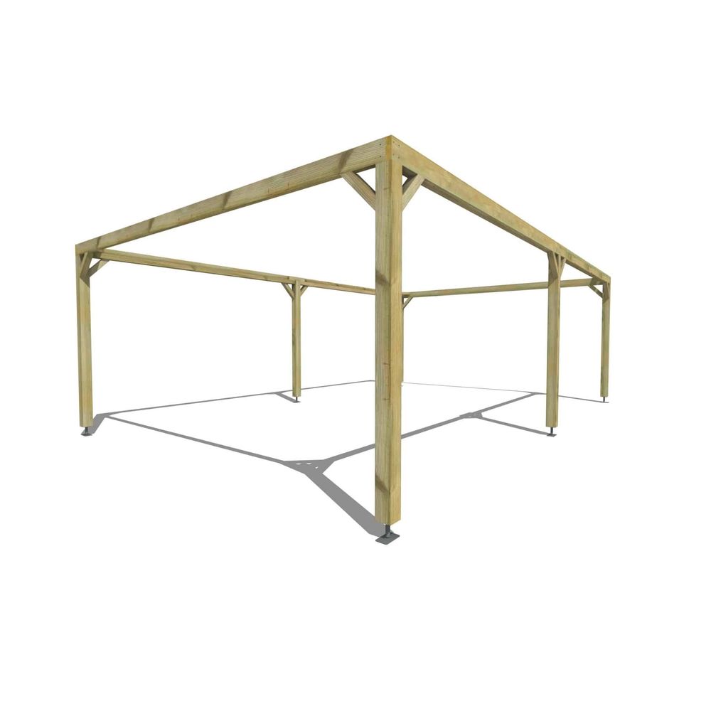 Pergola bois • 8m x 5m • indépendante • cadre simple • livraison comprise
