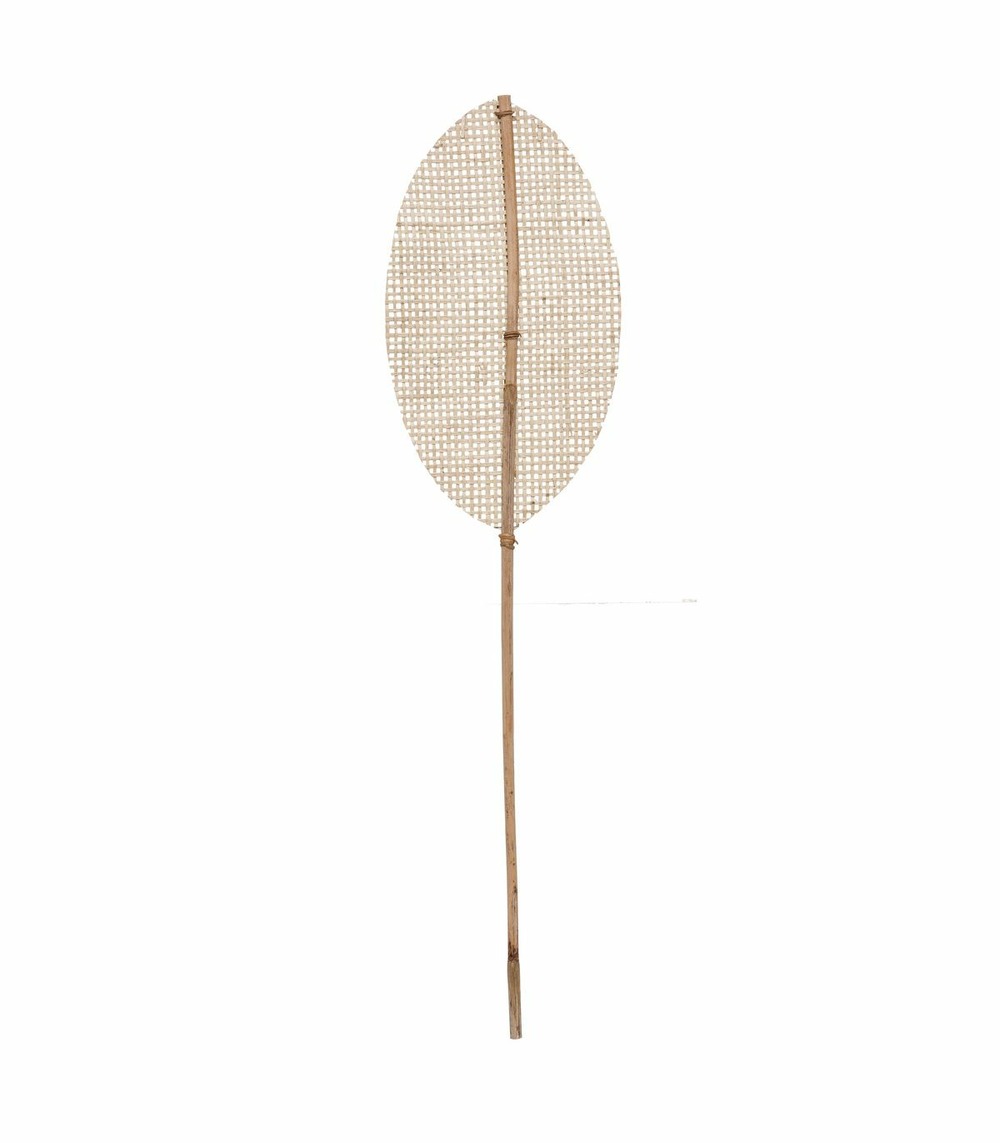 Tige décorative en bambou et rotin h 78 cm